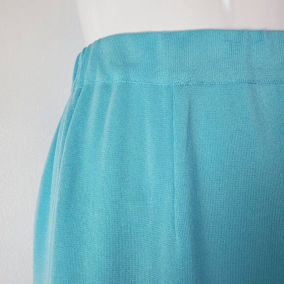 Misook Blue Knit Knee-Length Skirt - Picture 5 of 6